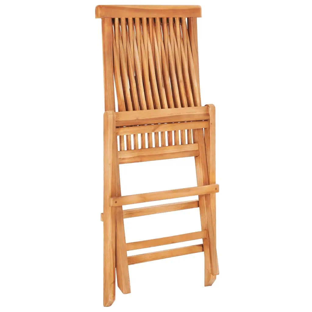 Elegantes Bistro-Set aus Naturholz, 60x60x65 cm, naturfarben