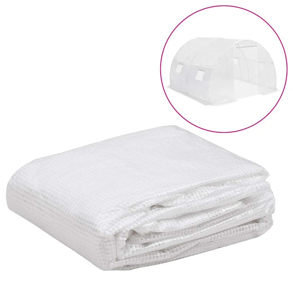 Ersatzfolie für Gewächshaus 300x300x200 cm Transparent mit 4 Fenstern und Tür