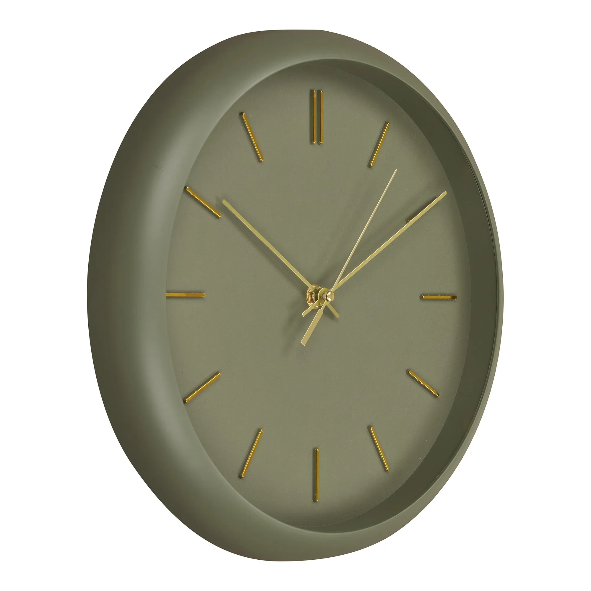 tinkaro Wanduhr Rossano lautlos ø30 cm Grün