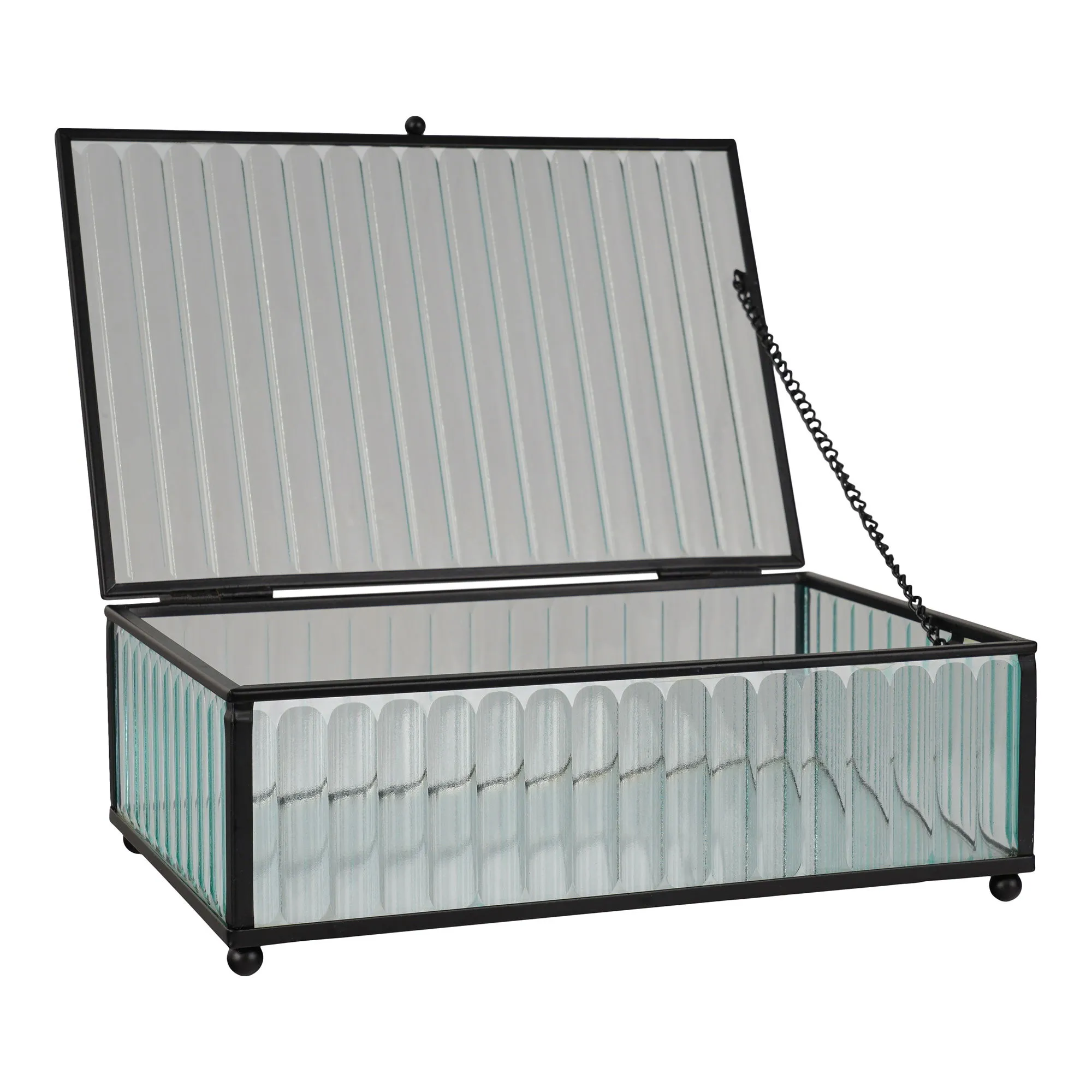 tinkaro Box Santorini Glas, Metall Klar