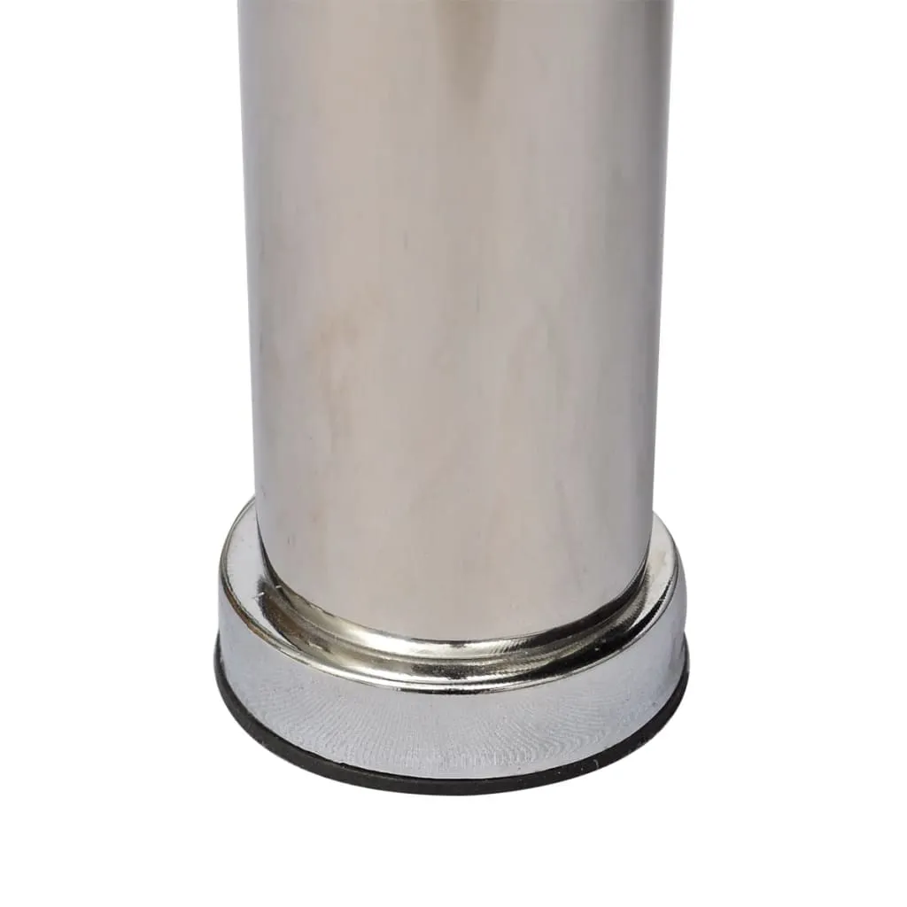 Glas Couchtisch 65 x 45 x 43 cm in Transparent und Schwarz