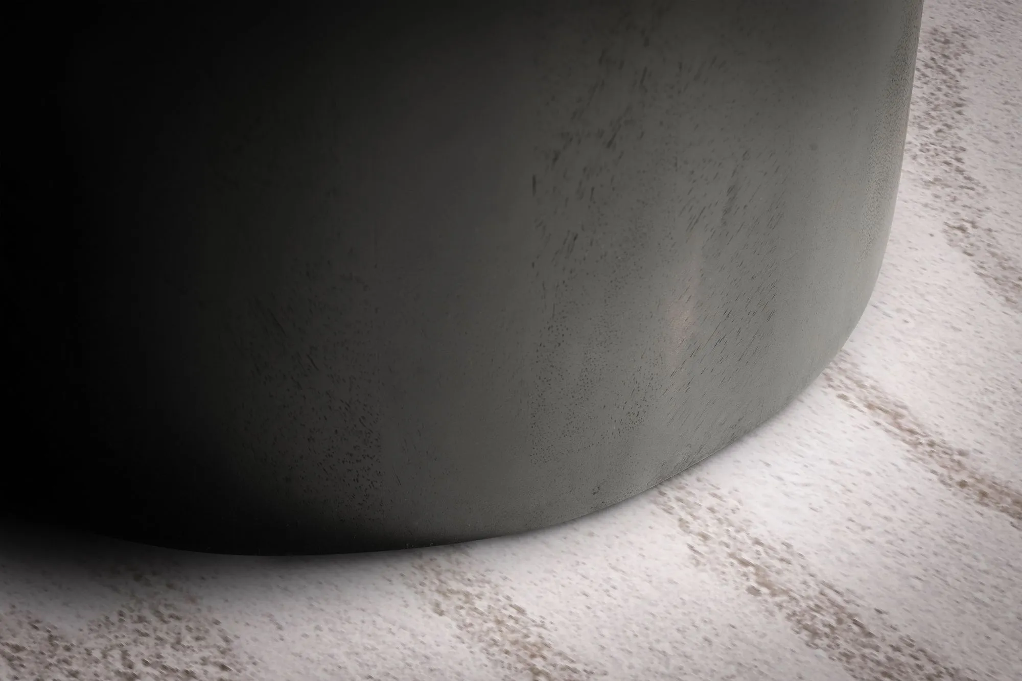 Couchtisch 60x60x40 cm Mango Massivholz Schwarz Sofatisch Rund