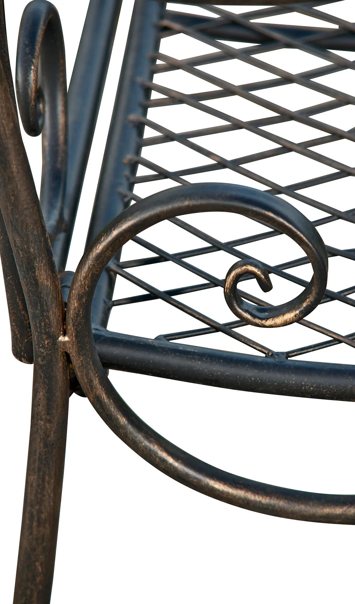 Gartenbank Tara 113x47x89 cm Bronze
