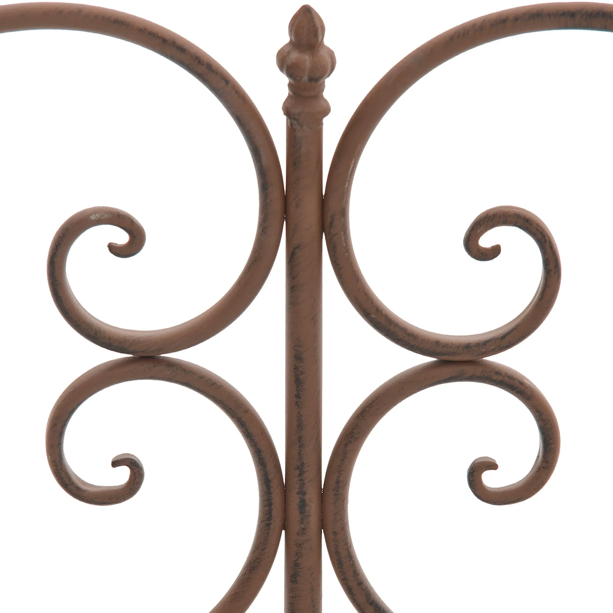 Gartenbank Minna 128x46x94 cm antik braun