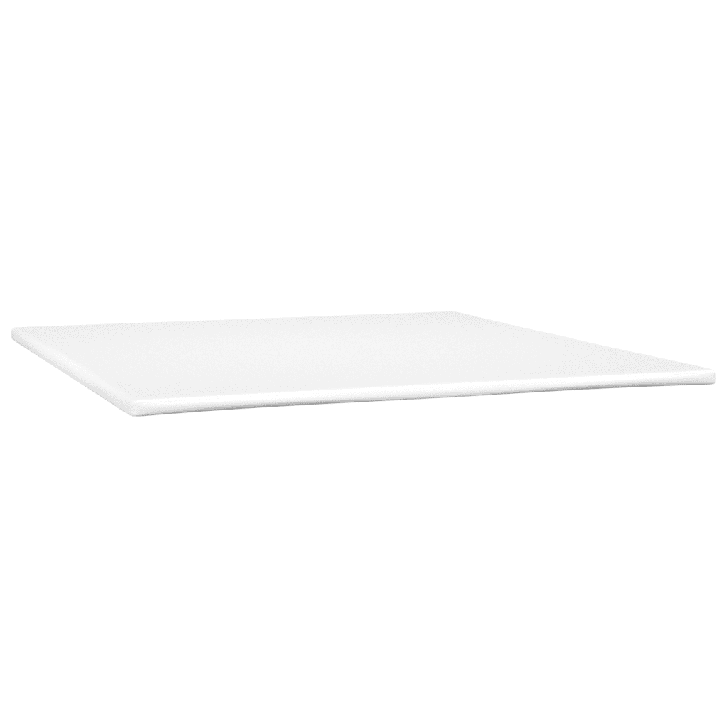 Boxspringbett Creme 180x200 cm mit LED-Leiste und Matratze