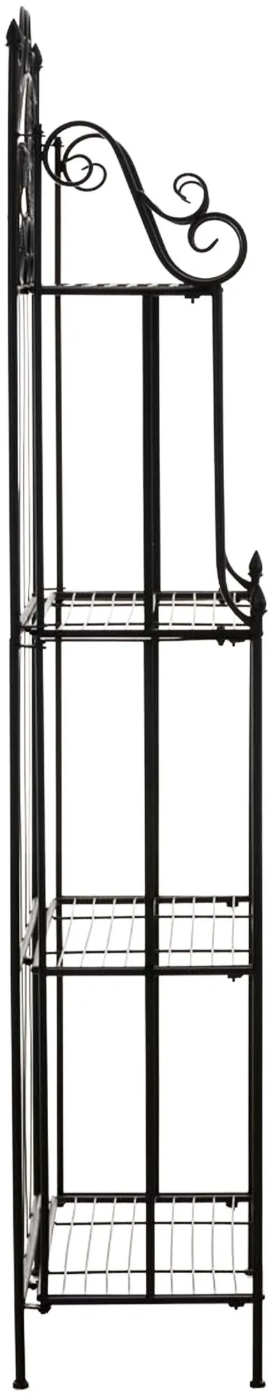 Pflanzenregal Flora klappbar 175x66x32 cm schwarz