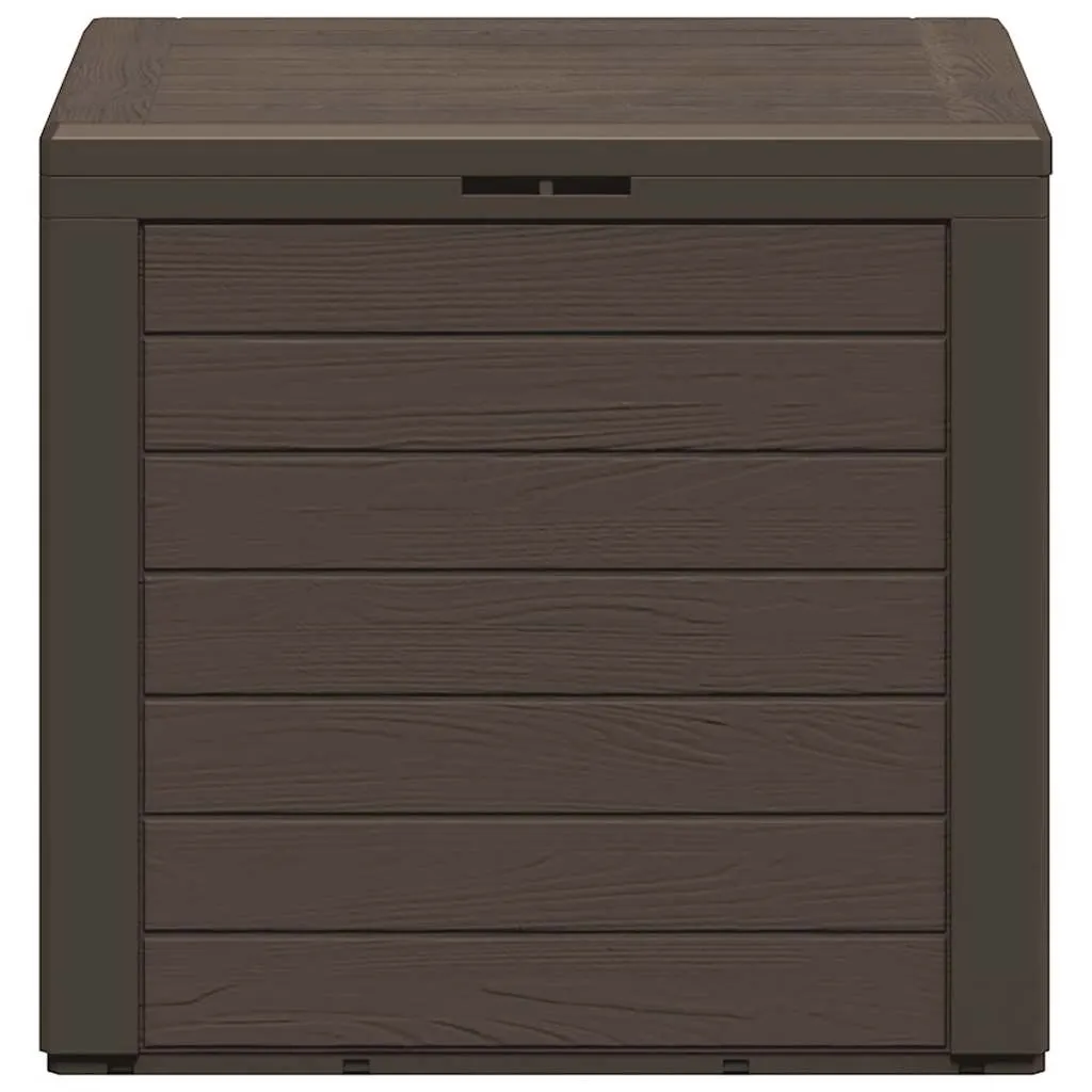 Gartentruhe Braun 58,5x46x55 cm Polypropylen