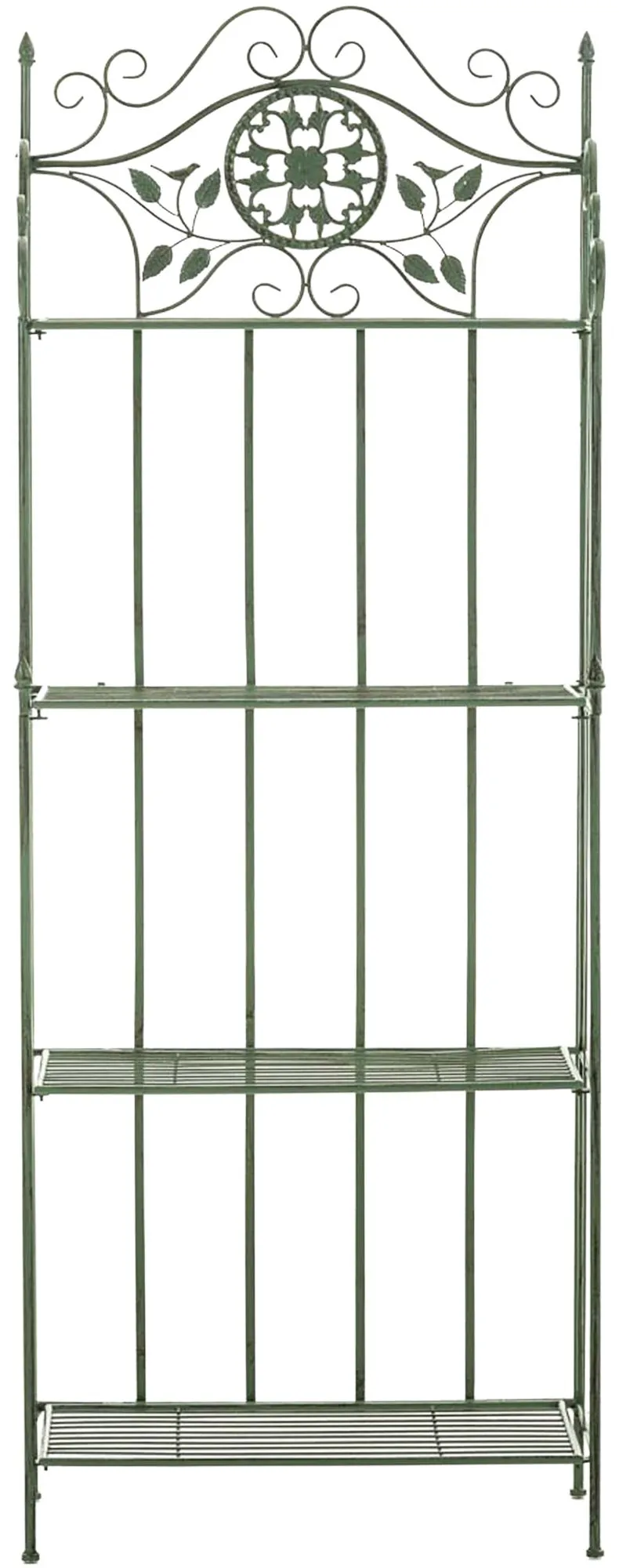 Pflanzenregal Flora Klappbar 175x66x32 cm antik-grün
