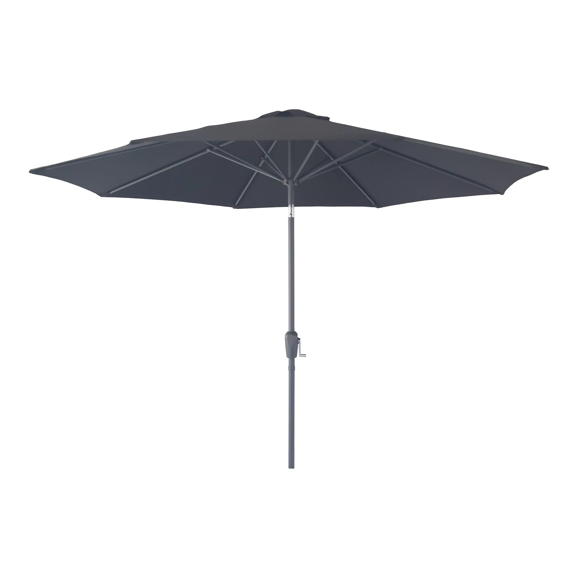 tinkaro Parasol Sonnenschirm mit Kurbel und Neigfunktion ø300 cm Schwarz