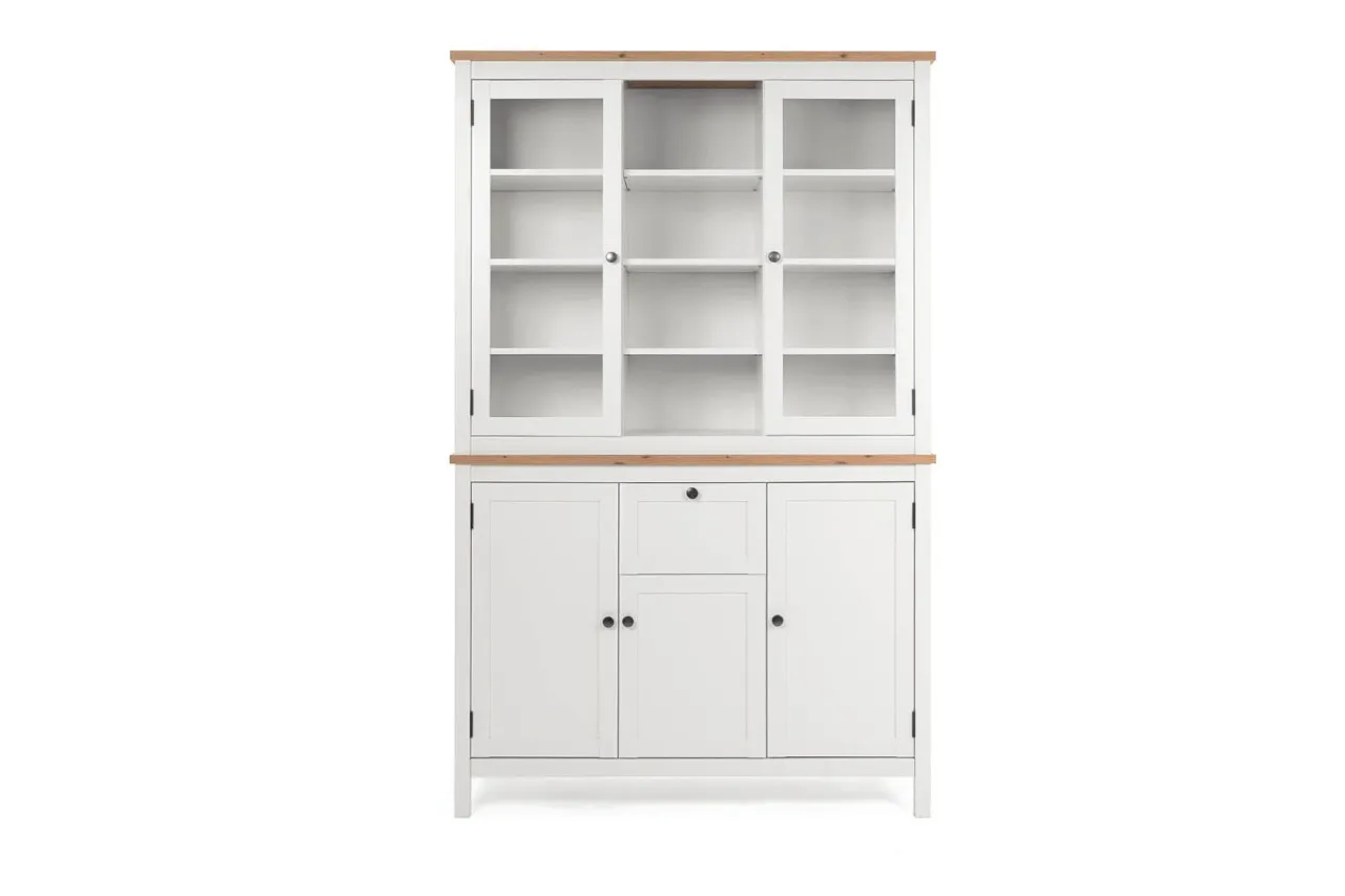 finori Buffetaufsatz Bergen 120 cm weiß Dekor Artisan Oak Buffetschrank