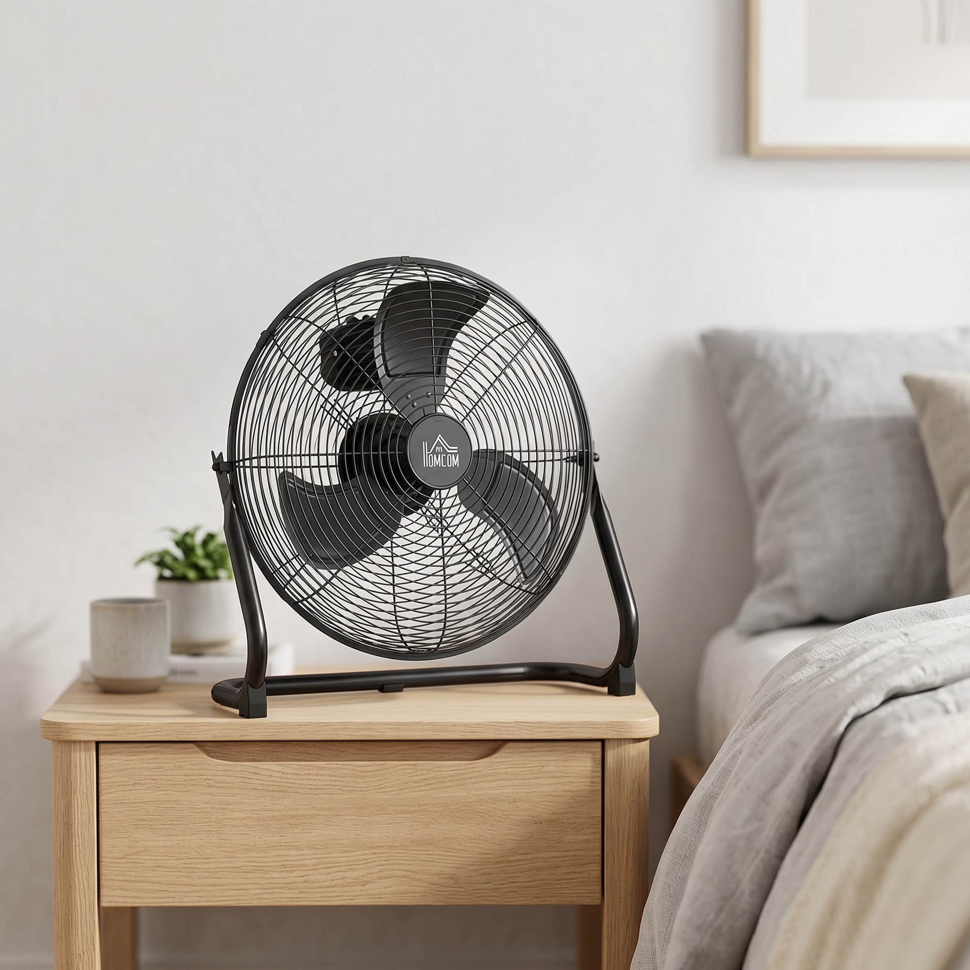 Elektrischer Tischventilator 39x18x39 cm in Schwarz