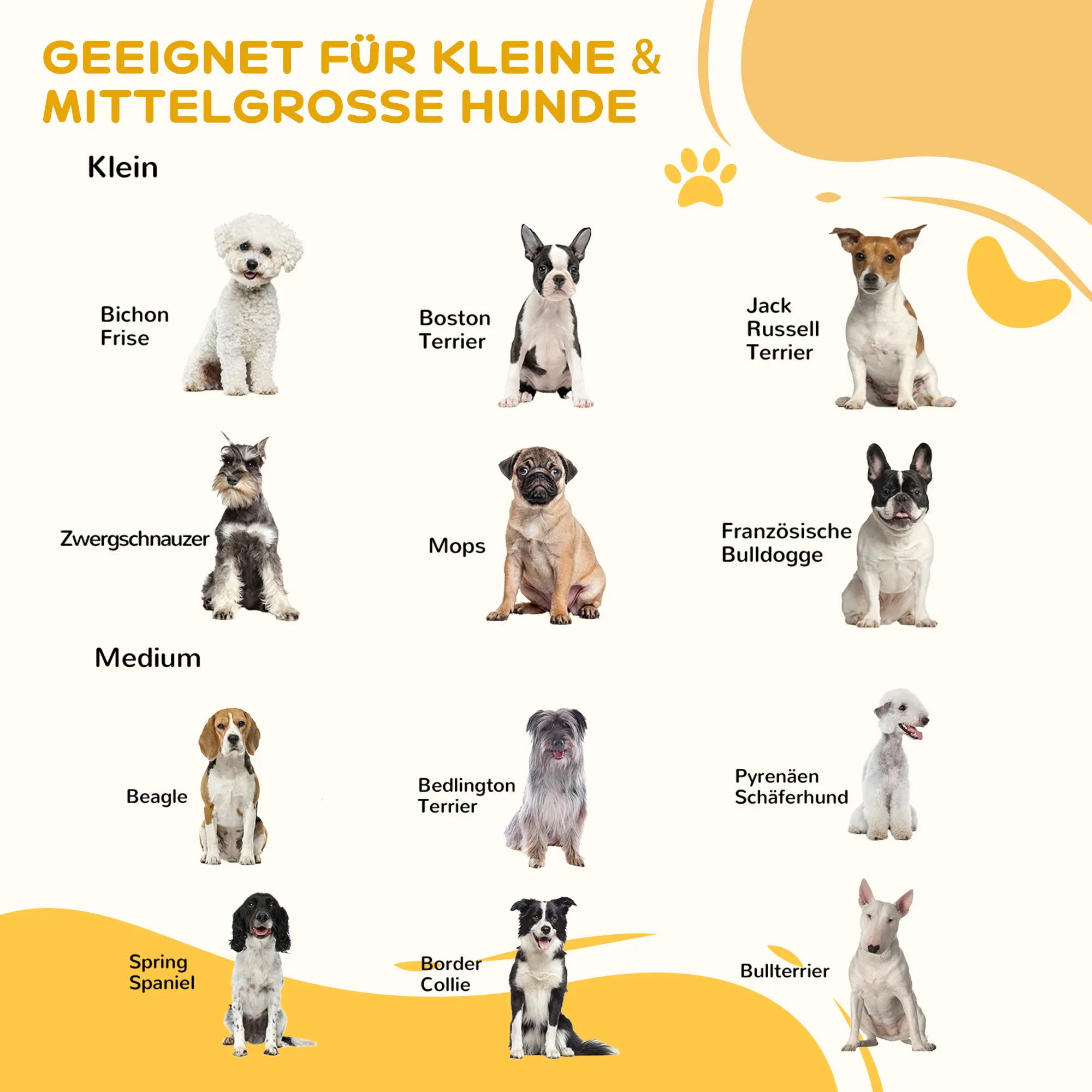 Hunde Absperrgitter aus Kiefernholz, 3-teilig, 185 x 71 cm, Braun