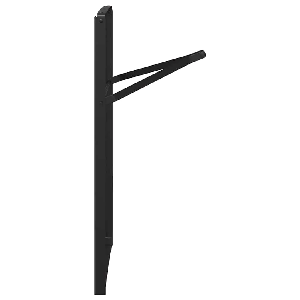 Bier Tischbein 2 pcs Schwarz 39 x 3 x 75 cm