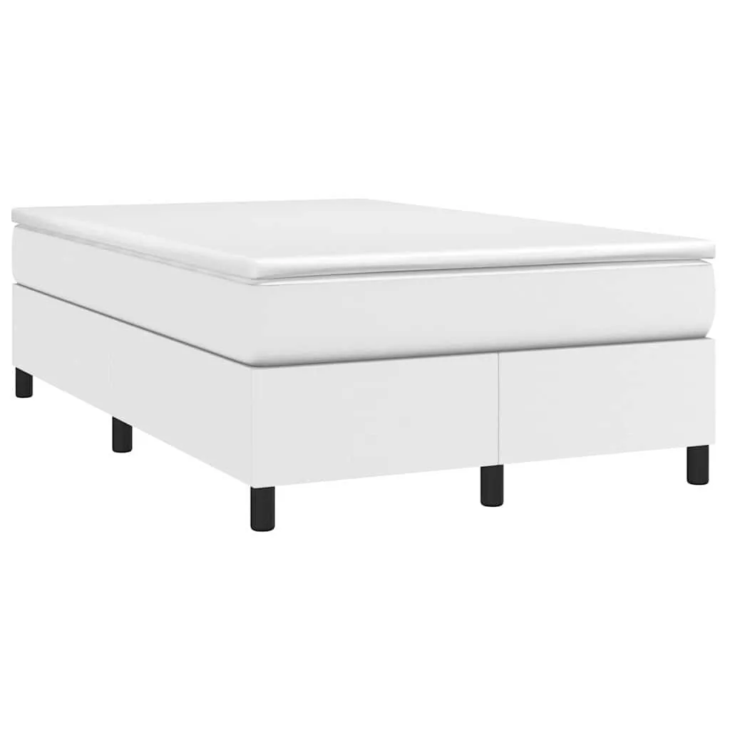 Boxspringbett Kunstleder mit Taschenfederkernmatratze 120x200 cm
