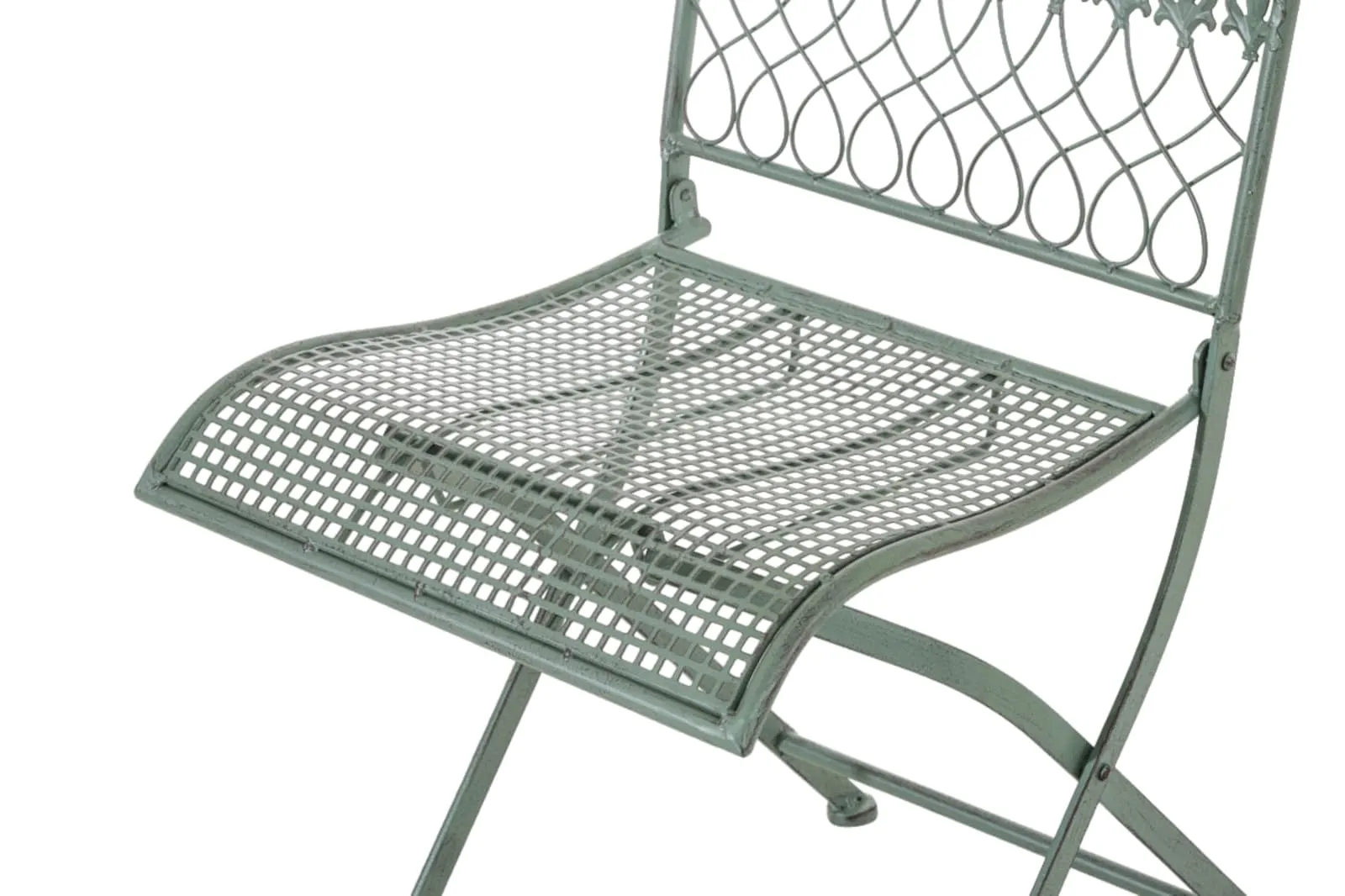 Gartenstühle Kiran 2er Set 91x41x50 cm antik-grün