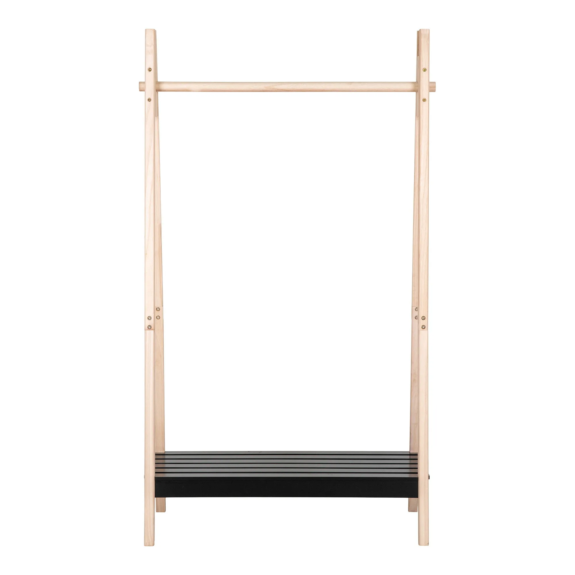 tinkaro Kleiderständer Torino MDF, Paulownia Natur / Schwarz