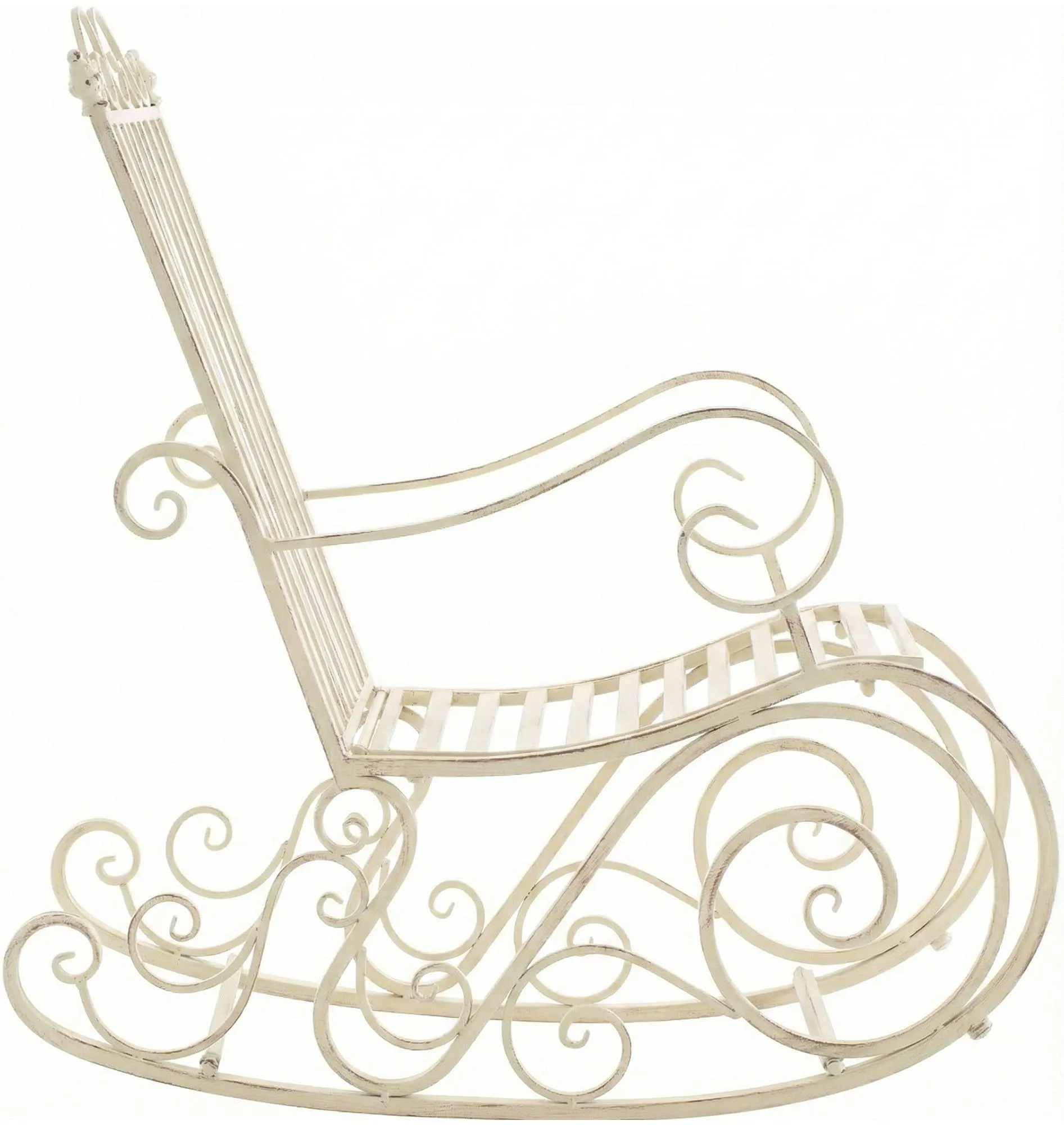 Schaukelstuhl Smilla 94x56x90 cm antik-creme