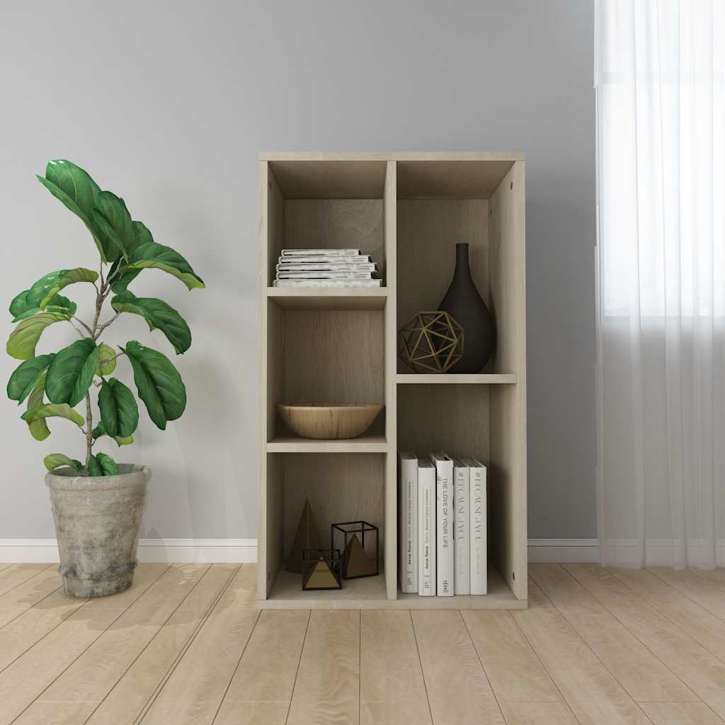 Bücherregal Sonoma-Eiche 50 x 25 x 80 cm aus Holzwerkstoff