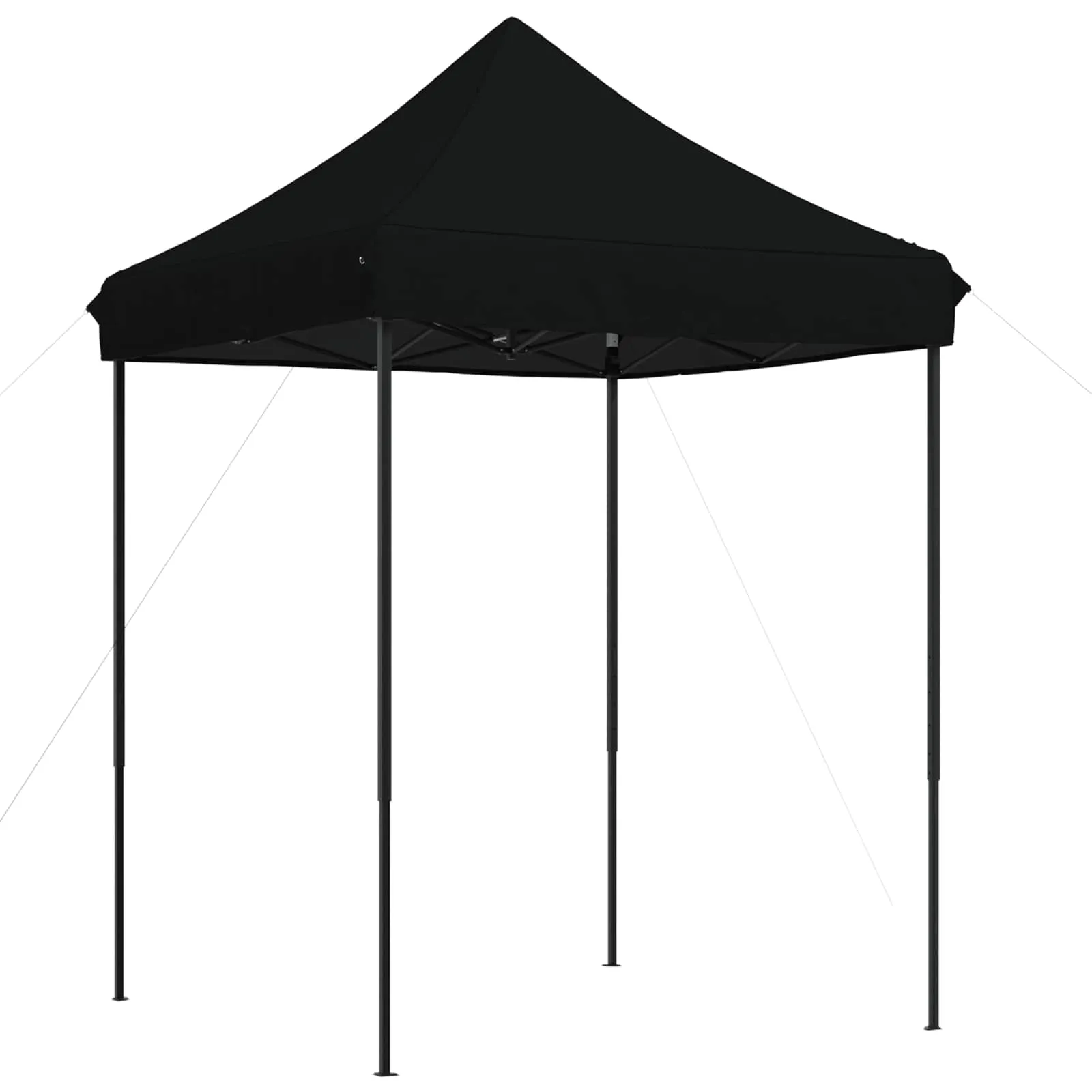 Elegantes Partyzelt 200 x 200 x 306 cm in Schwarz