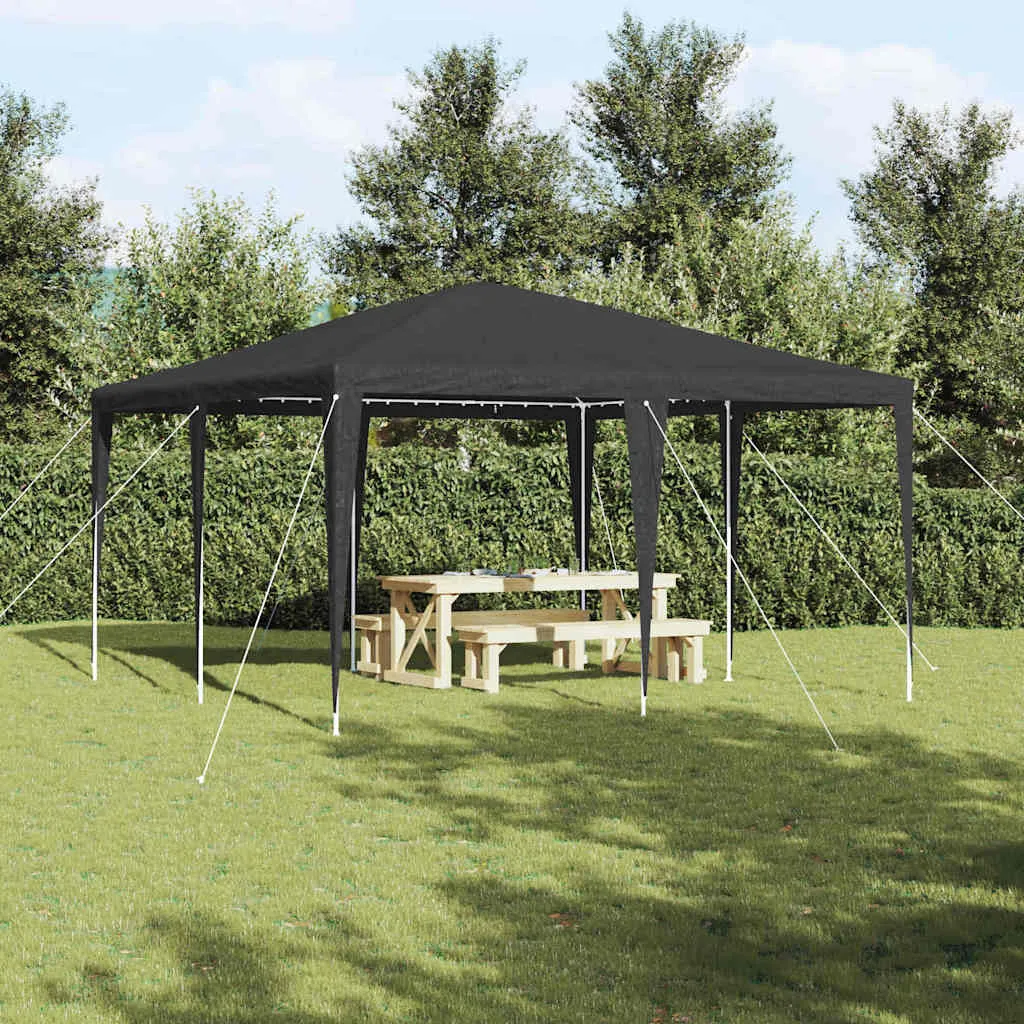 Modernes Partyzelt 400x400x266 cm Anthrazit mit Stahlrahmen
