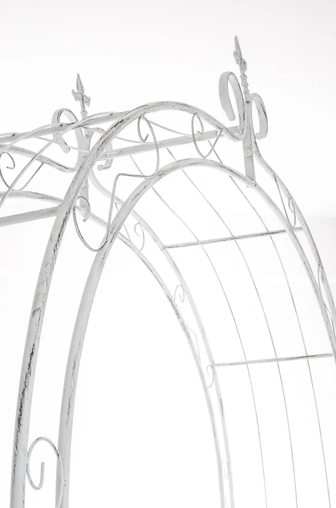 Rosenbogen Sun 260x148x34,5 cm antik weiß