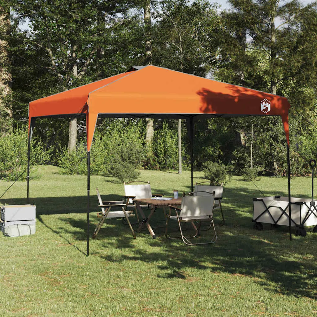 Pop-up Pavillon Zelt 290x290x251 cm Orange für Outdoor-Events