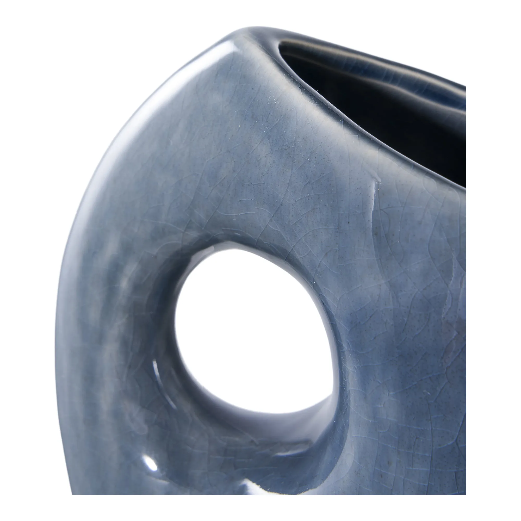 tinkaro Vase Keramik Blau