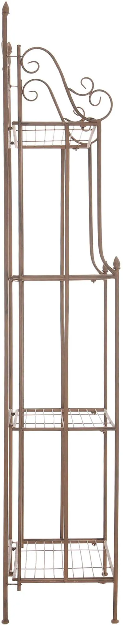 Pflanzenregal Flora 66x32x175 cm antik braun