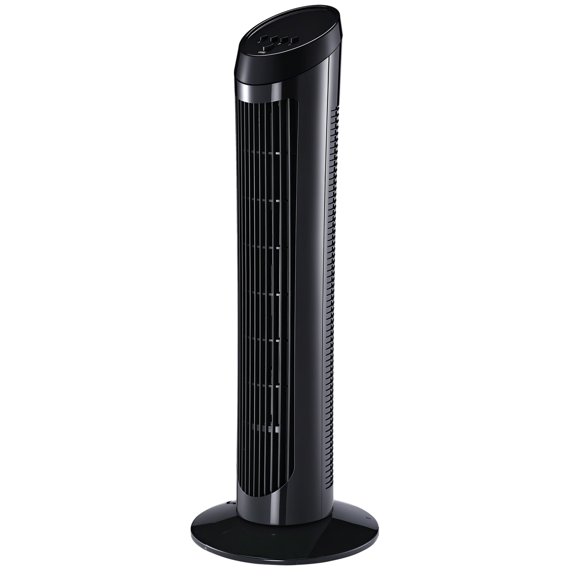 Klima Ventilator Ø27 x H75 cm Schwarz