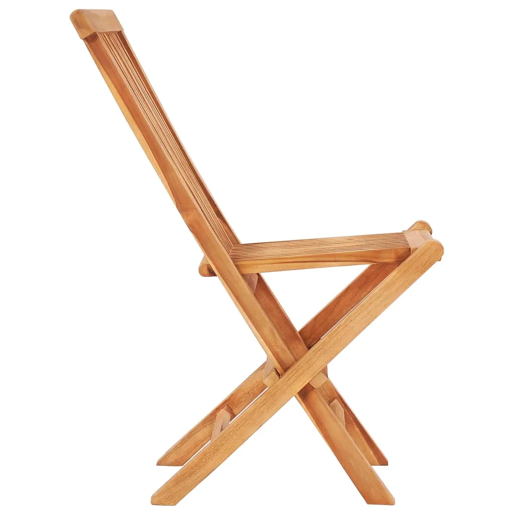 Klappbares Essmöbel-Set aus Naturholz 120x70x75 cm, Naturfarbe