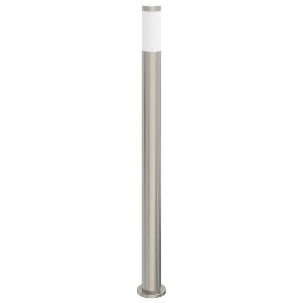 Pollerleuchte Edelstahl 11 x 110 cm Silber mit Bewegungssensor