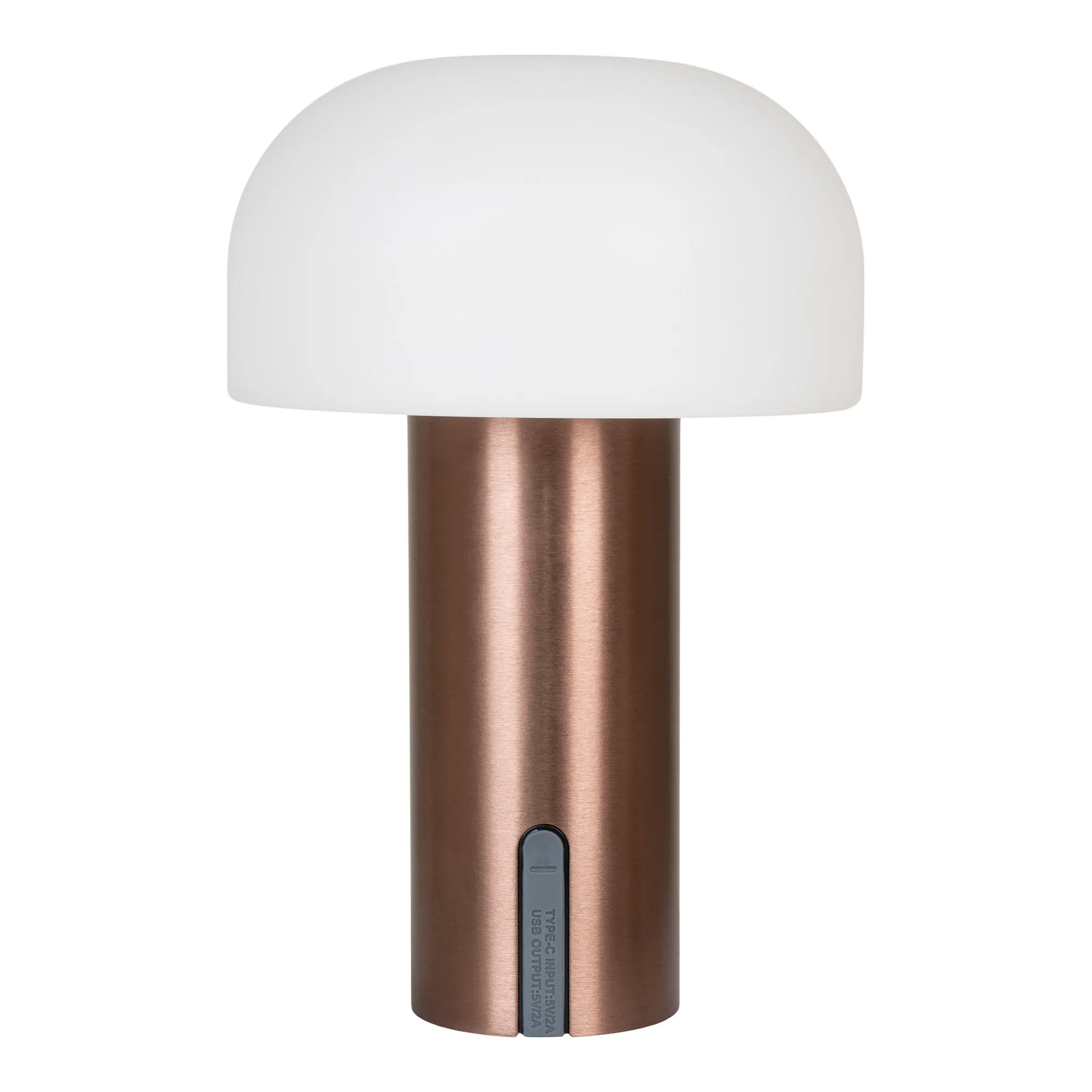 tinkaro Soham LED Lampe wiederaufladbar 15 x 15 x 22 cm Weiß/Kupfer