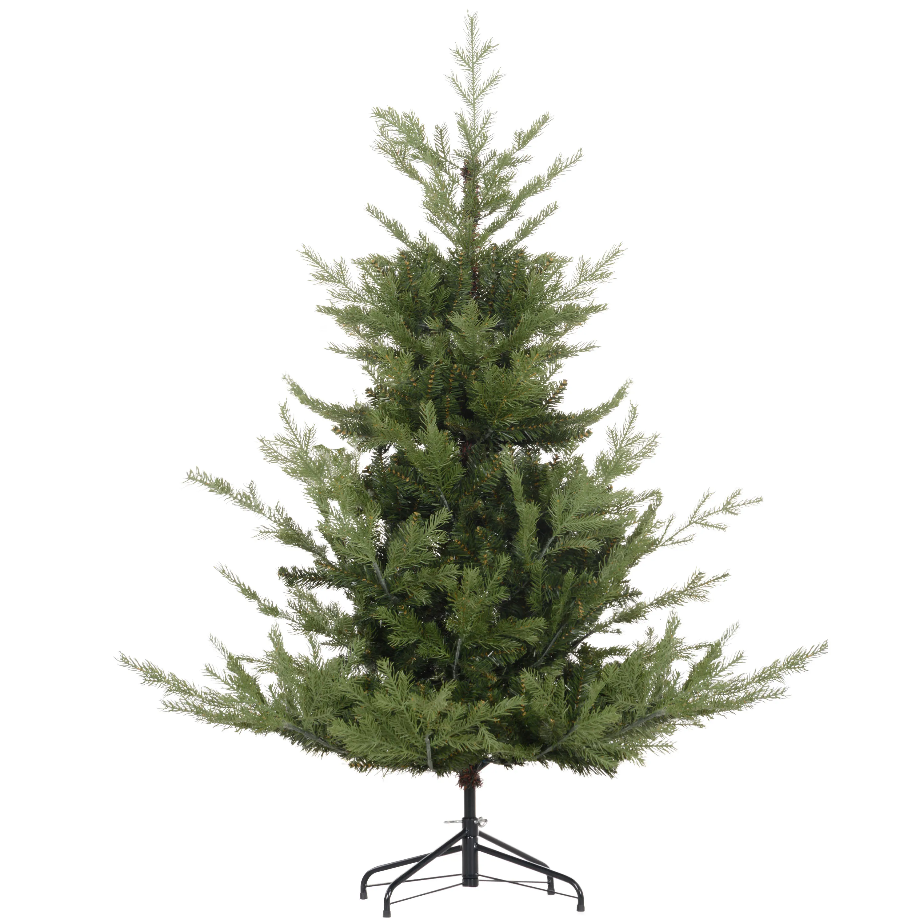 Kunsttanne Weihnachtsbaum realistisch Kunststoff, 150 cm, Grün