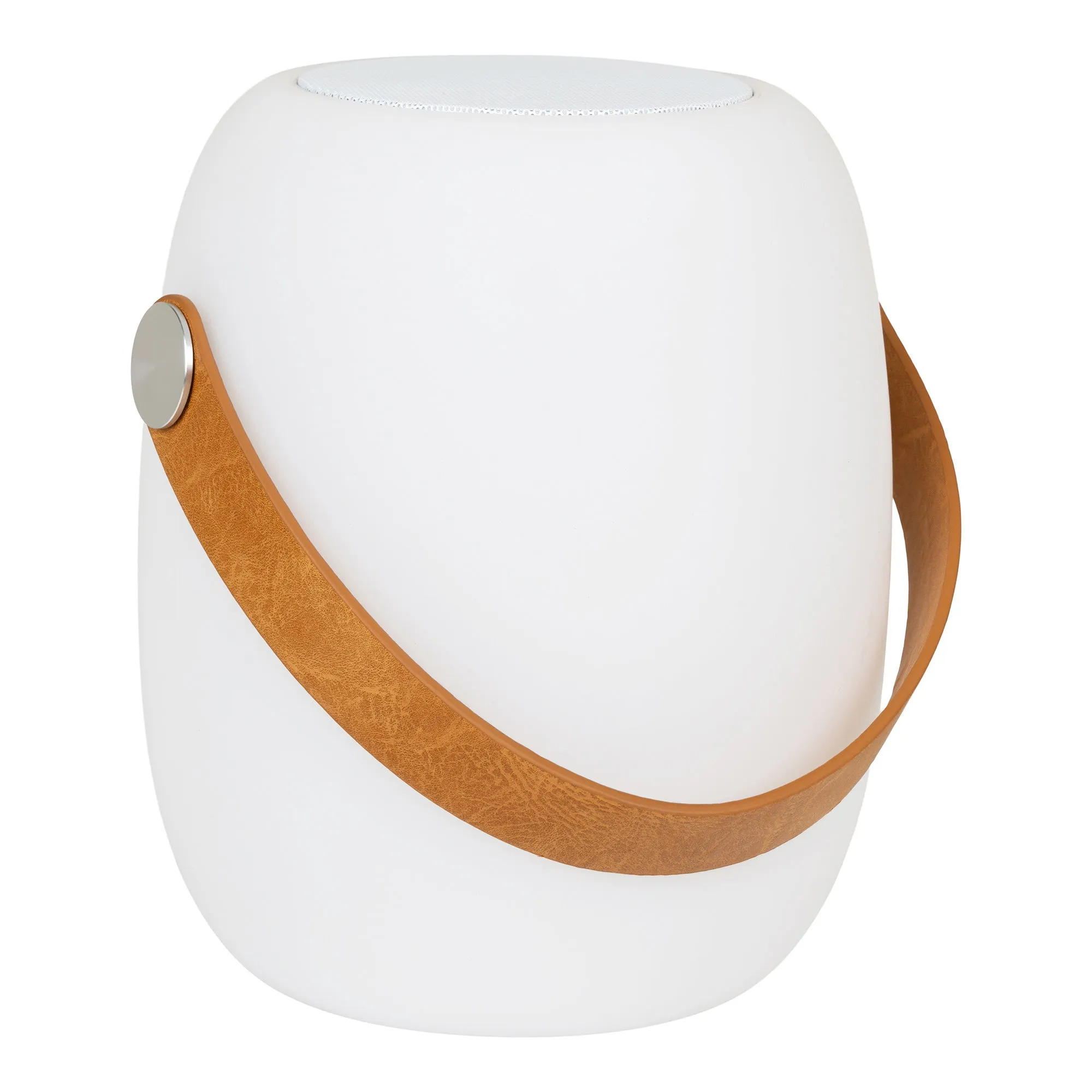 tinkaro Cardiff LED Lampe mit Bluetooth-Lautsprecher 18 x 18 x 21 cm Weiß
