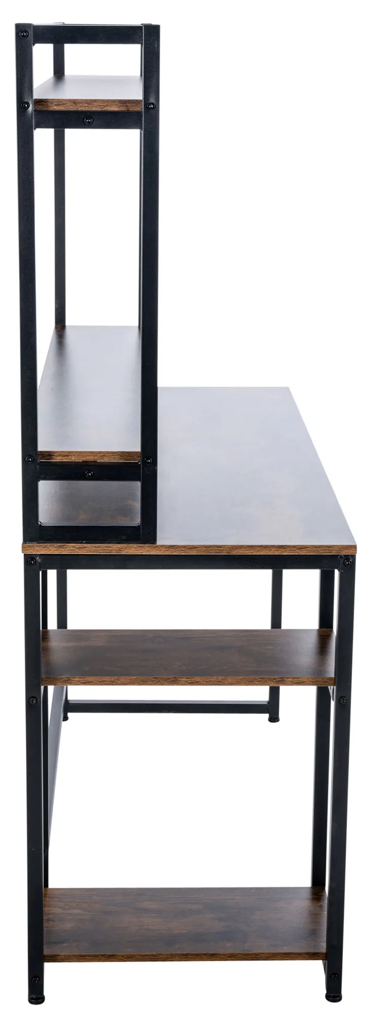 Schreibtisch Billings 120x50x150 cm schwarz/braun