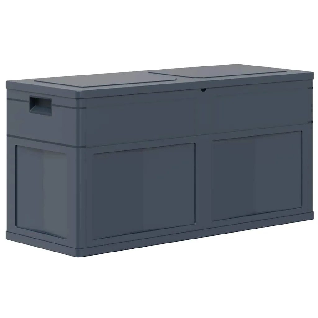 Stylische Gartenbox Schwarz 119 x 46 x 60 cm mit 320 L Stauraum