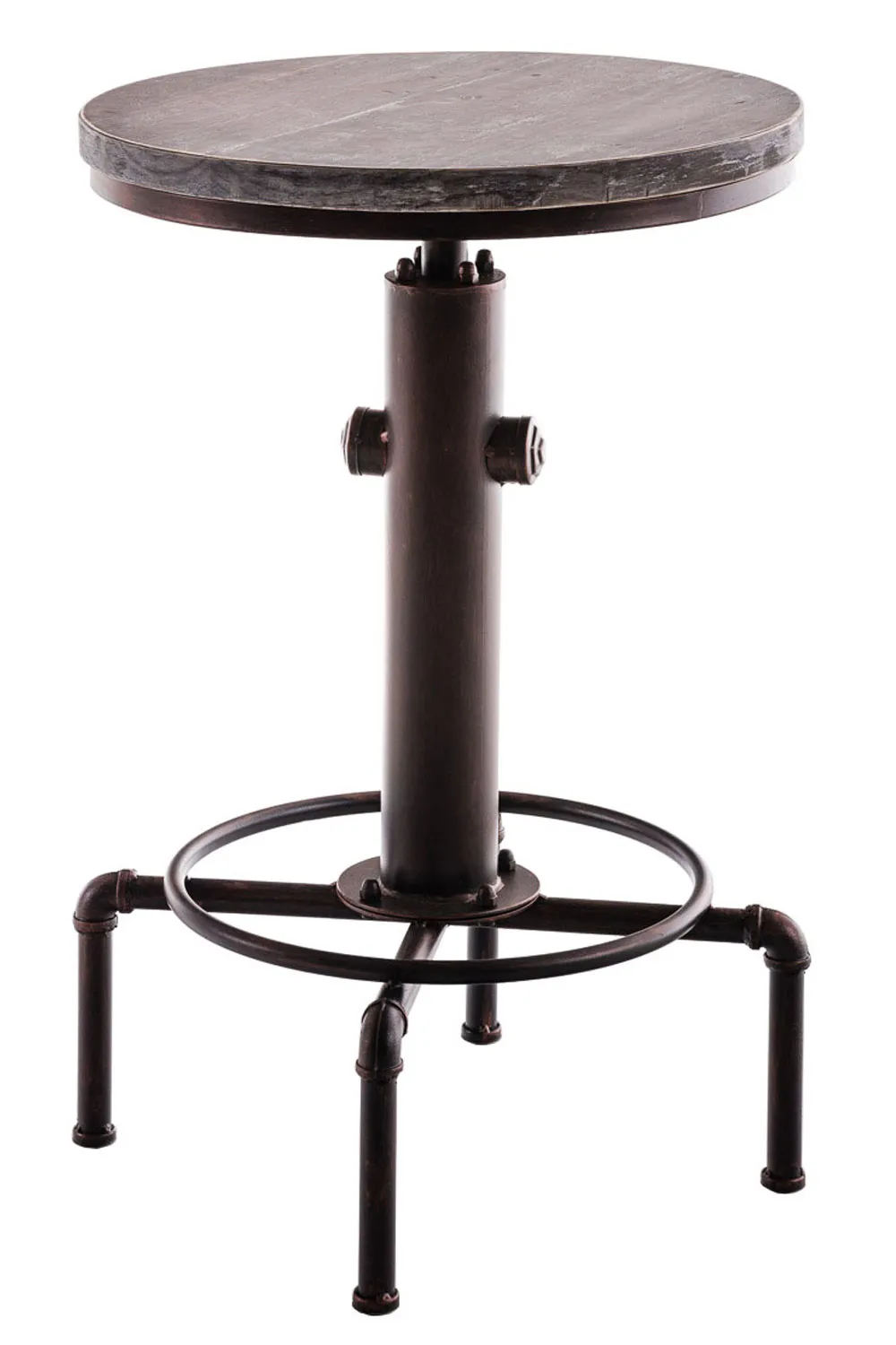 Stehtisch Lumos 79-100x39x39 cm Bronze Vollholz