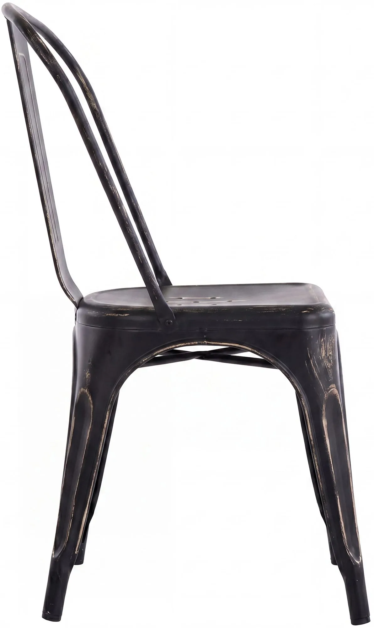 Stapelstuhl Benedikt 89x44x48 cm schwarz-gold