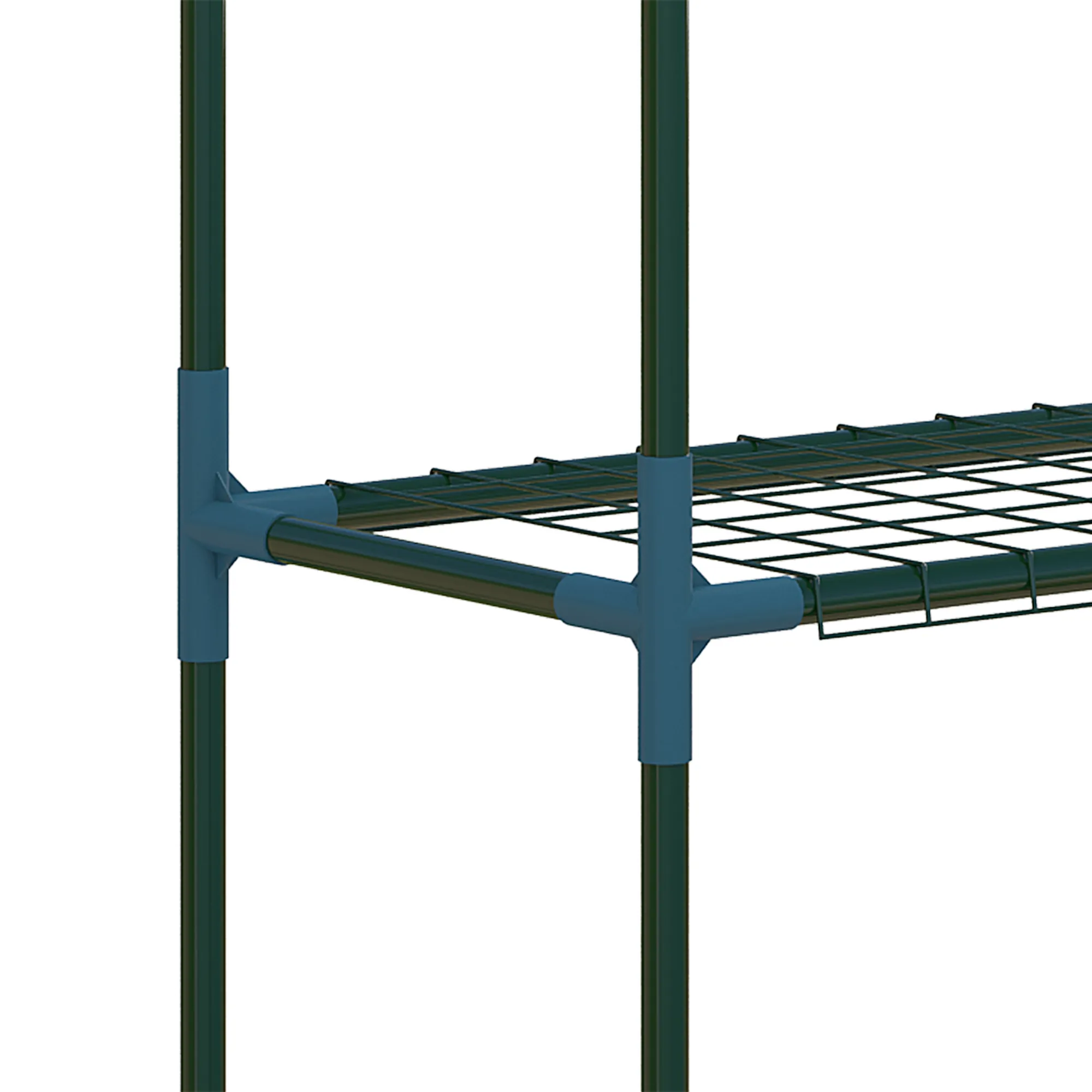Zweiteiliges Pflanzenregal Set 70L x 27B x 110H cm Grün