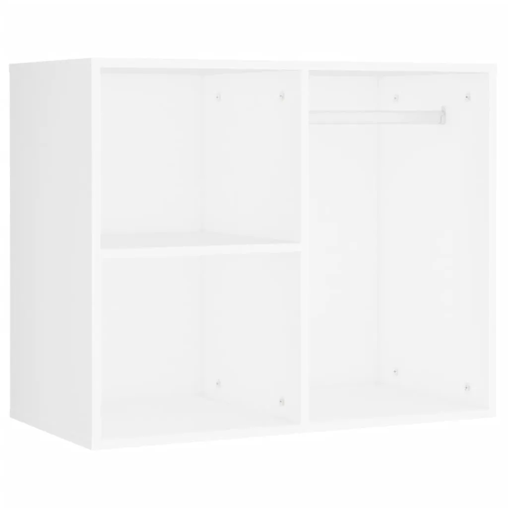 LED-Schminktisch Weiß 60x40x140 cm mit 2 Schränken