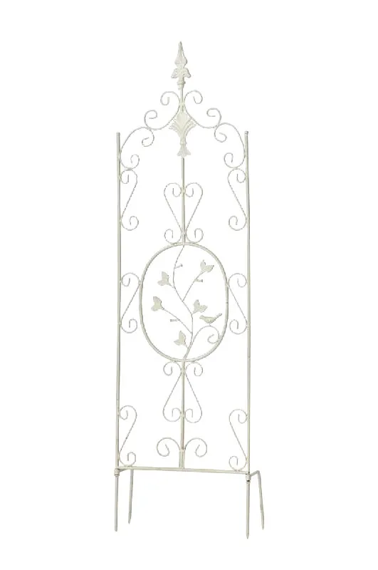 Rankgitter 122x35 cm antik weiß