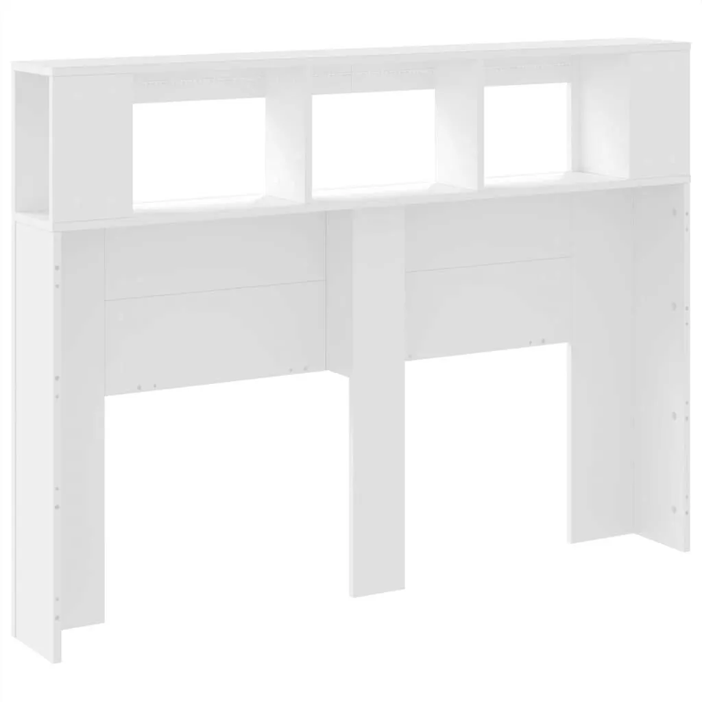 LED-Kopfteil Weiß 140x18,5x103,5 cm Holzwerkstoff