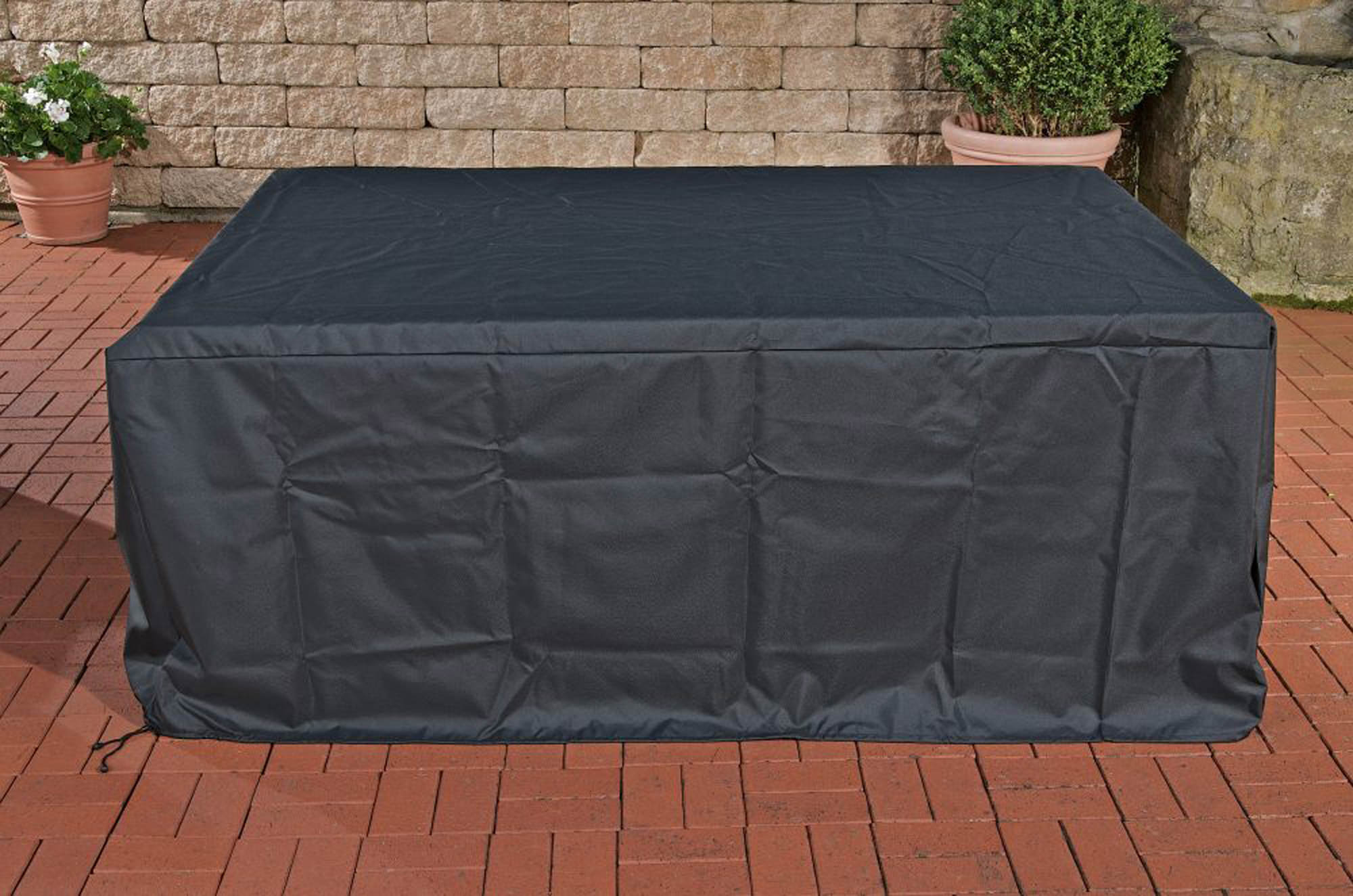 Abdeckhaube 222 x 165 x 65 cm schwarz