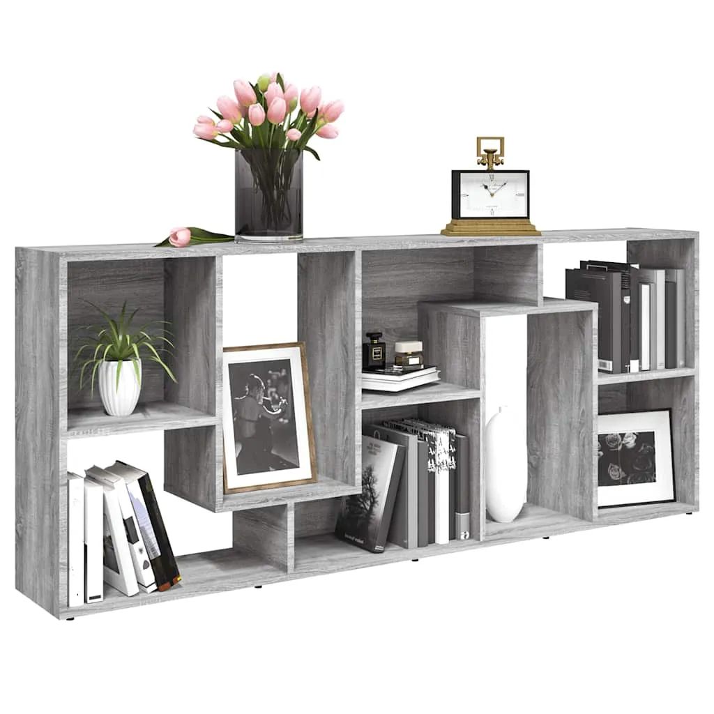 Bücherregal 67x24x161 cm in Grau Sonoma aus Holzwerkstoff