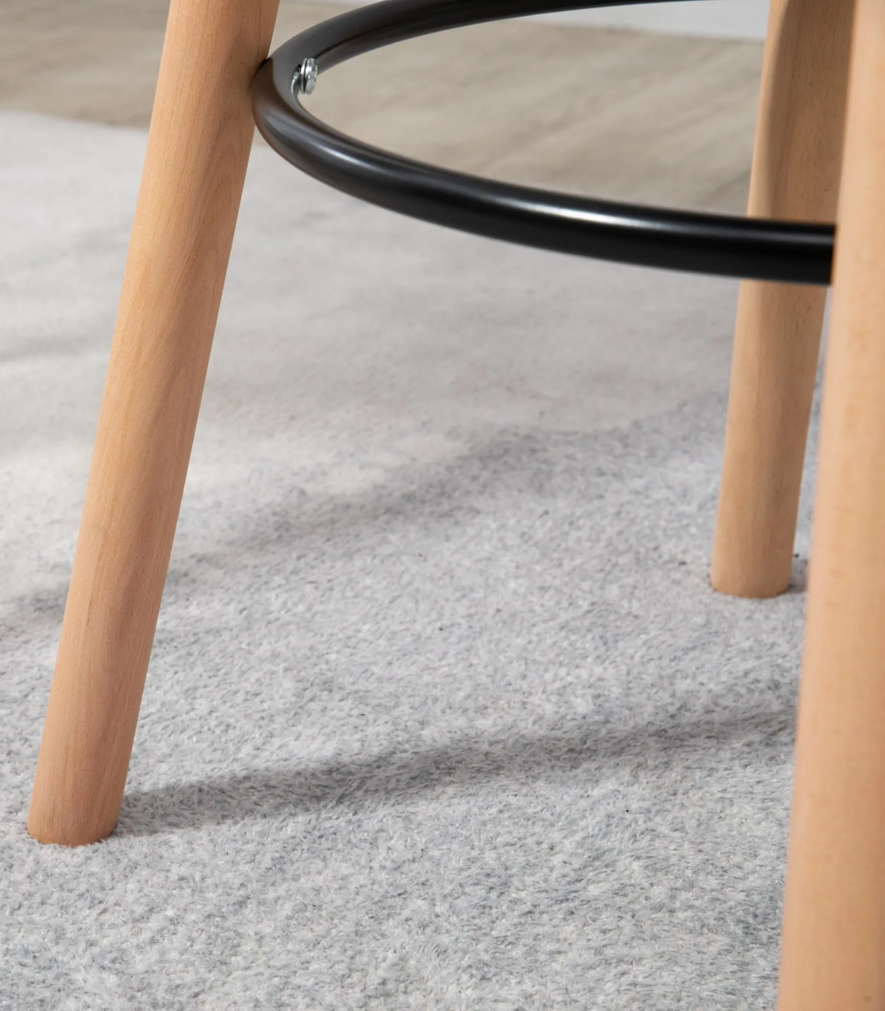 Stehtisch Livia rund 60x60x107 cm natura/schwarz