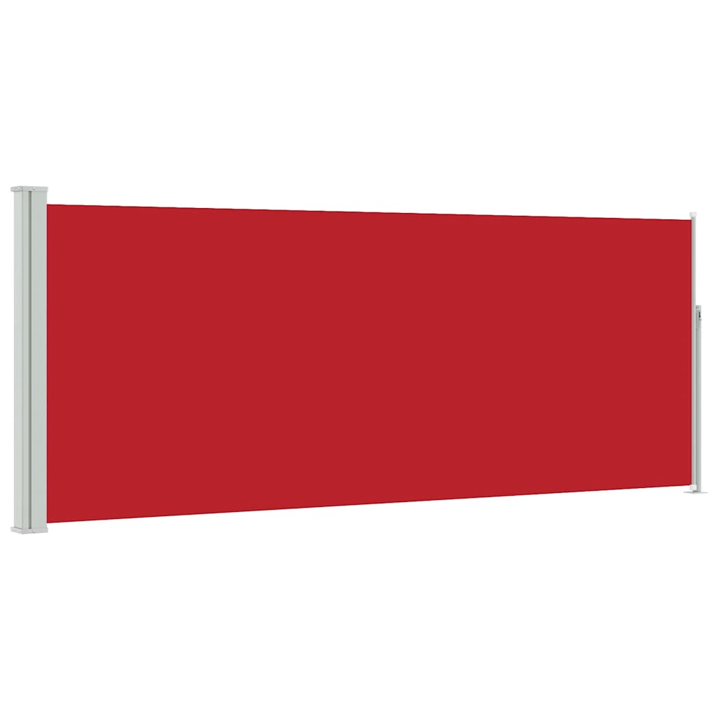 Garten-Seitenmarkise 300x120 cm in Grüngrau und Rot