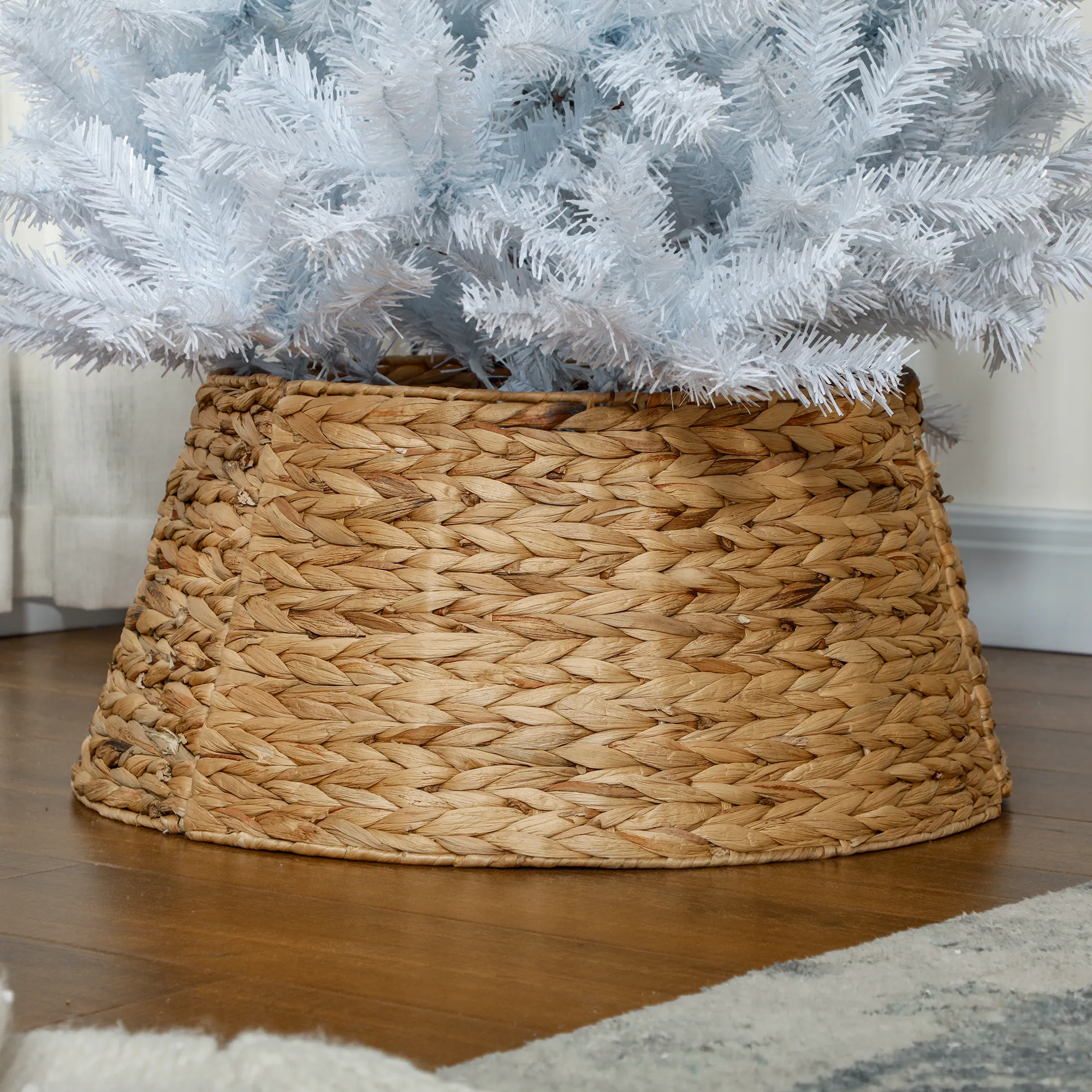 Weihnachtsbaum-Ständerverkleidung Wasserhyazinthe Ø60 x 28 cm