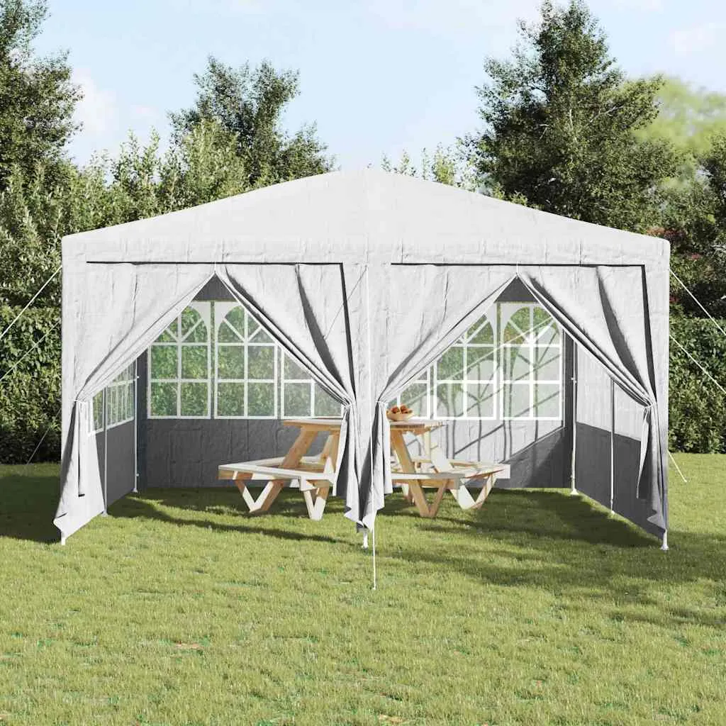 Weißes Partyzelt 400 x 400 x 266 cm – Wetterfest und Zusammenklappbar