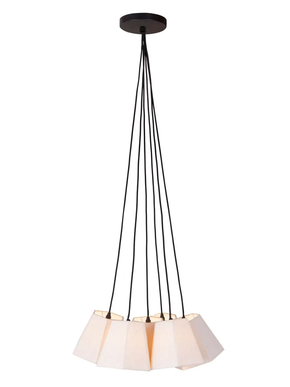 tinkaro Hängelampe BASRI Baumwoll/Leinengemisch Esszimmerlampe Weiß