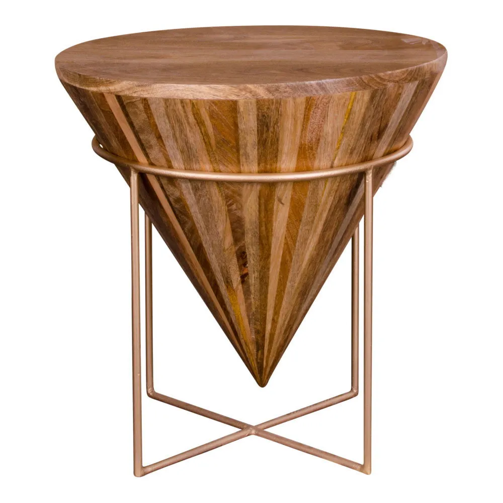 tinkaro Couchtisch Hapur Mangoholz, Stahl Natur